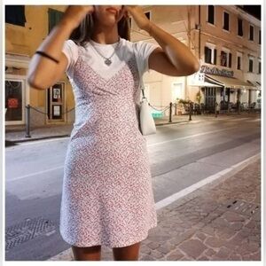 Brandy Melville Red Pink Floral Amara